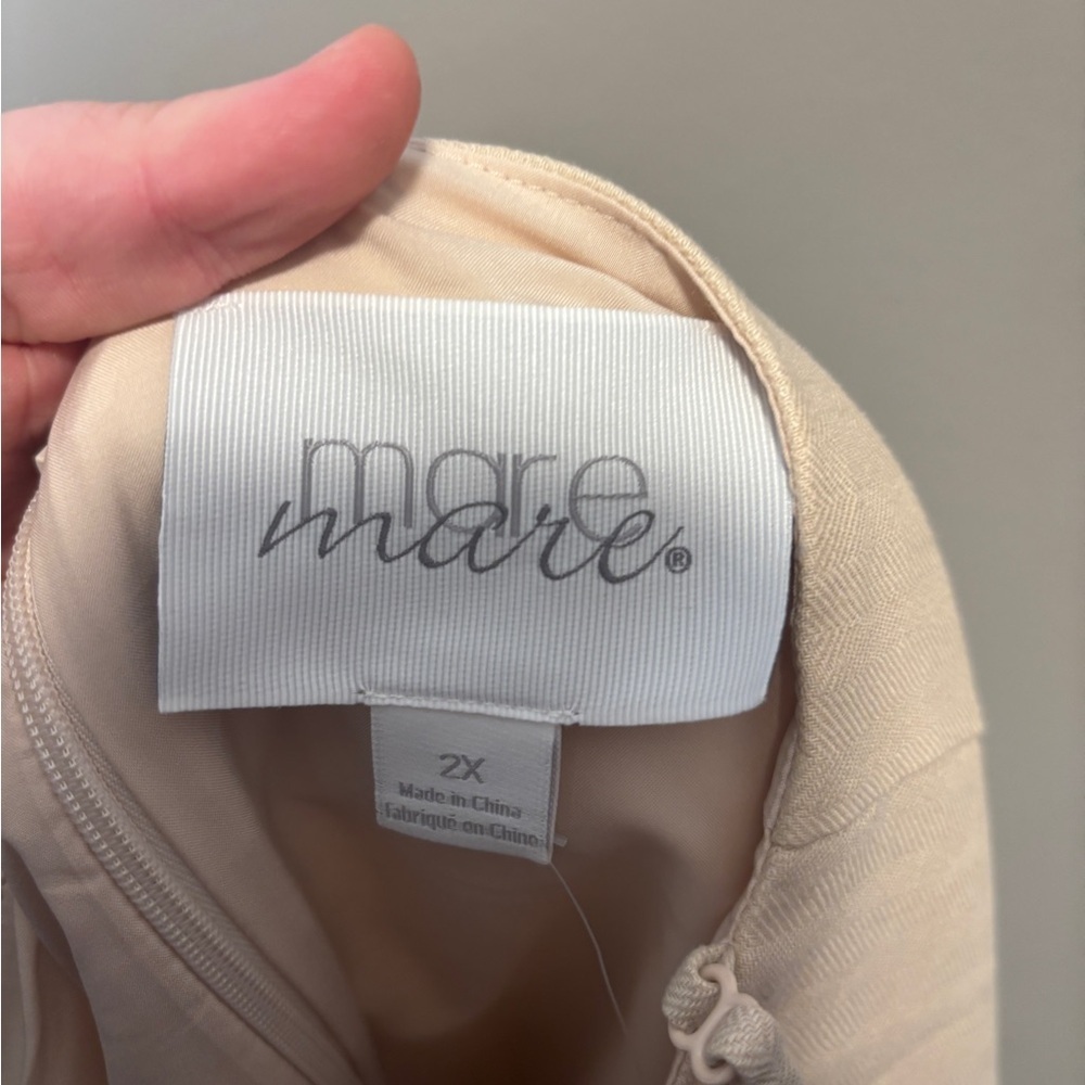 NWT ✨ Anthropologie Mare Mare Linen Blend Square-Neck A-Line Mini Dress - Picture 5 of 13